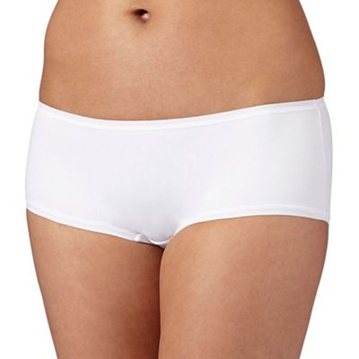 White 'invisible' super soft shorts